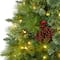 6ft. Pre-Lit Montana Mixed Pine, Pinecones & Berries Artificial Christmas Tree with Clear LED Lights